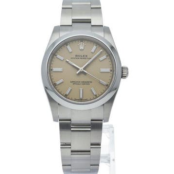 Rolex - Oyster Perpetual 34 Watch, Beige - 124200 - Heren -, Nieuw