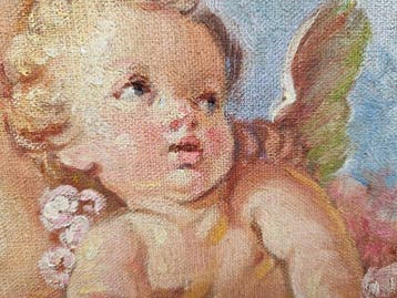 R. Gallani (XX) - Coppia di puttini