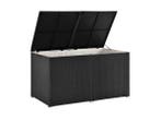 Veiling - Polyrotan Opbergbox Ikaria - 950 L - Zwart, Tuin en Terras, Nieuw