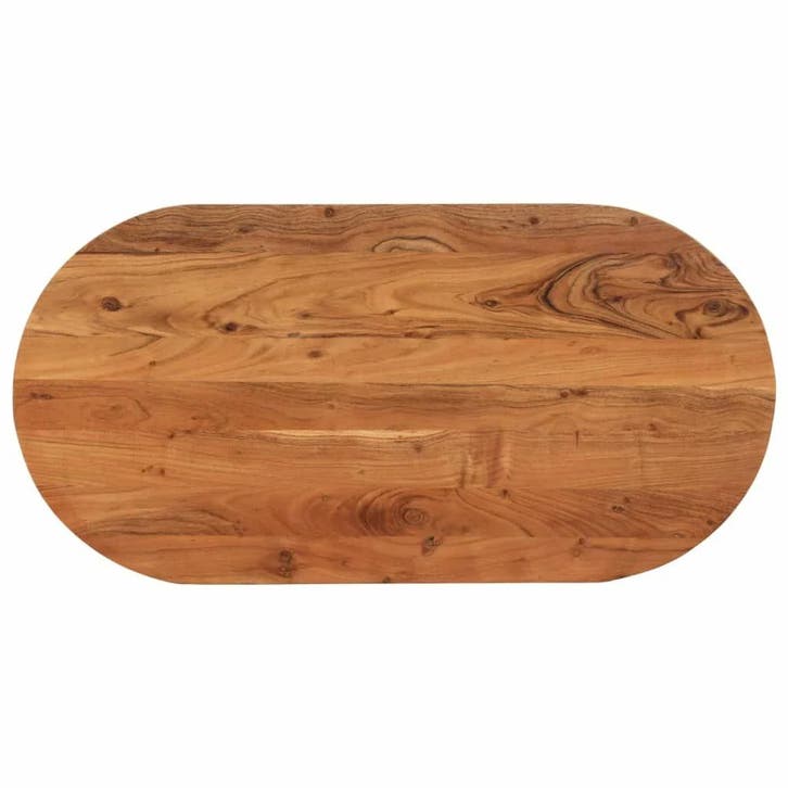Ovaal Acacia Tafelblad 120x60cm | Tweede Kansje | Uniek H..., Huis en Inrichting, Tafelonderdelen, Nieuw, Verzenden