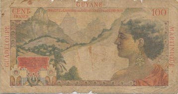 Franse Antillen. - 1 NF sur 100 Francs ND(1961) - Pick 1