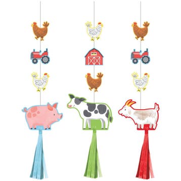 Boerderij Hangdecoratie 67cm 3st, Verzenden