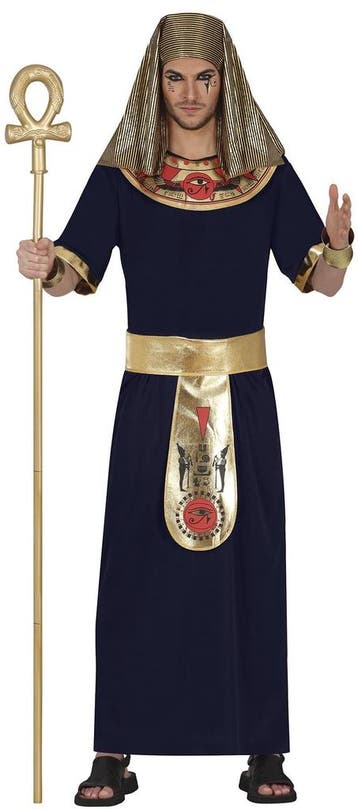 Farao Kostuum Zwart Goud Heren, Verzenden, Nieuw