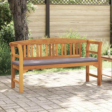 vidaXL Rozenbank Natuurlijk 157 x 46 x 82,5 cm Massief, Verzenden
