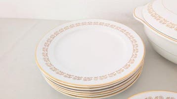 Richard Ginori - Eetservies voor 6 (18) - Porselein, Goud