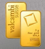 5 grammes - Or - Valcambi, Switzerland