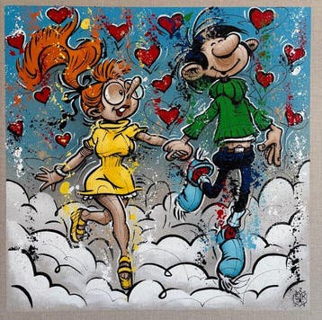 Elisée Skayzoo - Au dessus des nuages : Gaston Lagaffe et
