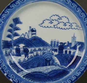 Kangxi (1662-1722) - Deshima Island or Scheveningen Plate,