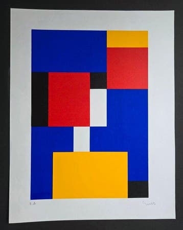 Siep Van Den Berg (1913-1998) - Geometrische compositie
