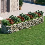vidaXL Gabion plantenbak verhoogd 400x100x50 cm, Verzenden