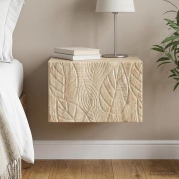vidaXL Muurbevestigde Nachttafel Sonoma Eiken 49 x 34,5 x 20, Verzenden, Nieuw