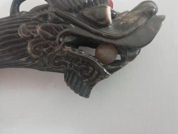 Wandelstok - hoorn van palissanderhout - China, Antiek en Kunst