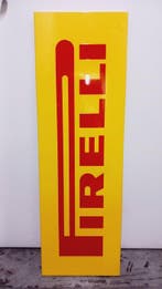 Pirelli - Geëmailleerde Pirelli - Emaille bord - Aluminium, Antiquités & Art