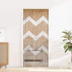 vidaXL Insect Deur Gordijn Meerkleurig 200 x 90 cm Bamboe, Verzenden