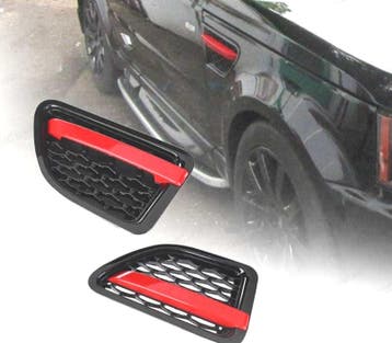 GRILLES LATÉRALES RANGE ROVER SPORT 05-09 AUTOBIOGRAPHY RED, Verzenden, Nieuw