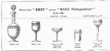 Baccarat - Drinkglas - catalogus uit 1916 - Kristal -