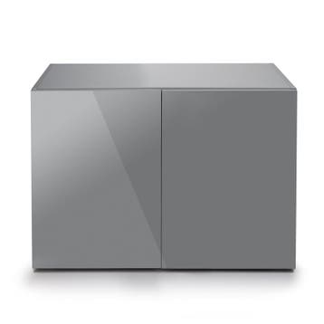 Glossy 100cm aquarium meubel grijs (Meubelen), Dieren en Toebehoren, Ophalen of Verzenden, Nieuw, Leeg aquarium