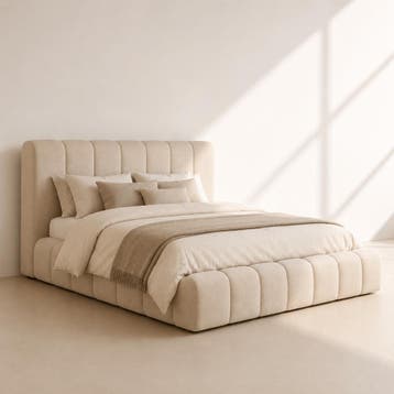 ARCTIC LIVING® Freya Gestoffeerd Opbergbed - 160 x 200, Nieuw