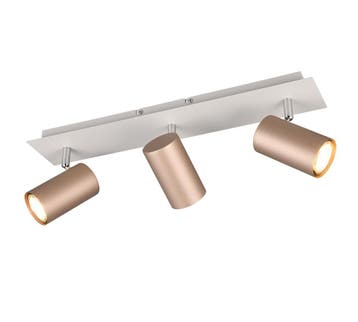 Trio MARLEY plafondspot | GU10 Fitting | koffie | 48 x 9 cm, Verzenden