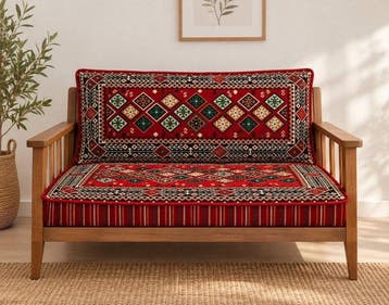 Kelim - 95 cm - 70 cm - coussin et oreiller