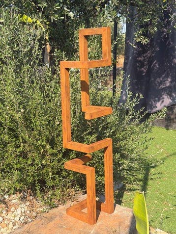 Ana Lucia B.M - Sculpture Corten - XXL - NO Reserve, Antiquités & Art