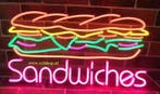 Sandwich brood NEON bord led lichtbord verlichting lamp XXL, Verzenden