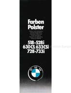 1977 BMW PROGRAMMA KLEUREN EN BEKLEDING BROCHURE, Ophalen of Verzenden