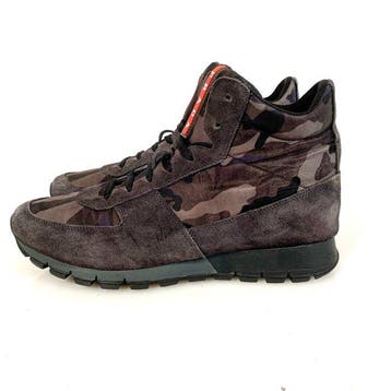 Prada High-top Sneaker Camo 4T 2790 UK 6.5 - Sneakers -, Nieuw