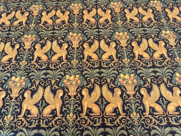 Mythologische elegantie tussen goud en nacht - Meubelstof -, Antiquités & Art, Tapis & Textile