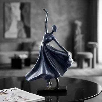 sculptuur, Elegant Dancing Girl Ornament – Contemporary