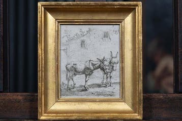 Karel Dujardin (1622-1678) - Twee Ezeltjes (No Reserve)