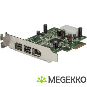 StarTech.com 3-poort 2b 1a Low Profile 1394 PCI Express, Verzenden, Nieuw