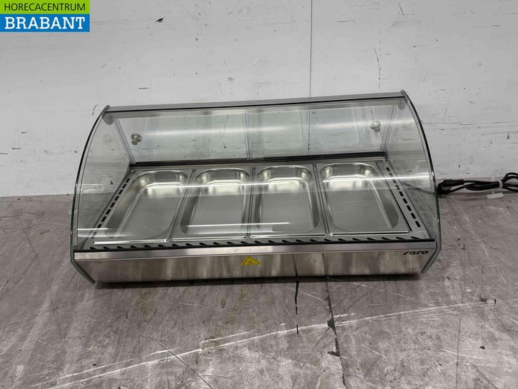 Vitrine Saro Marie en acier inoxydable 4 x 1/3 GN 69 cm 230V, Articles professionnels, Horeca | Équipement de cuisine, Envoi