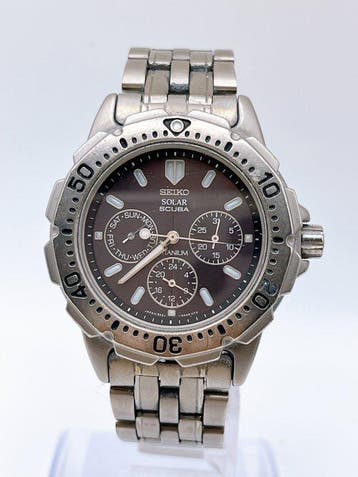 Seiko - Solar Scuba - Zonder minimumprijs - 5K2J-0A30 -
