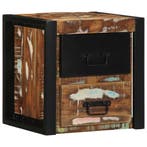 vidaXL Nachtkastje 40x35x40 cm massief gerecycled hout, Huis en Inrichting, Verzenden, Nieuw
