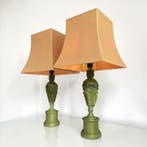 Lampe (2) - Lampes vert olive au style ananas - Bois