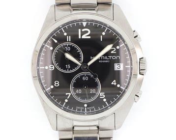 Hamilton - Khaki Aviation Pilot Pioneer Chrono Quartz -, Nieuw