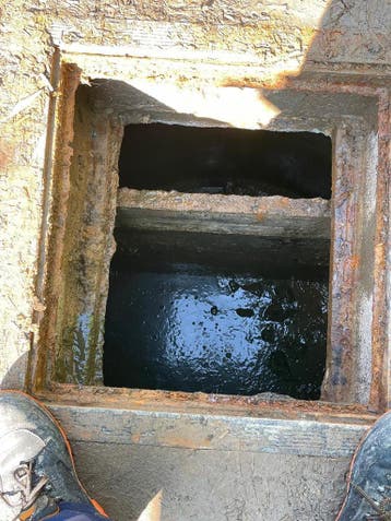 Ledigen van septische putten, Verstopt toilet