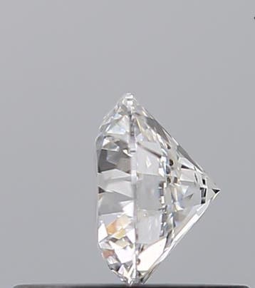 1 pcs Diamant (Natuurlijk) - 0.35 ct - Rond - D (kleurloos)