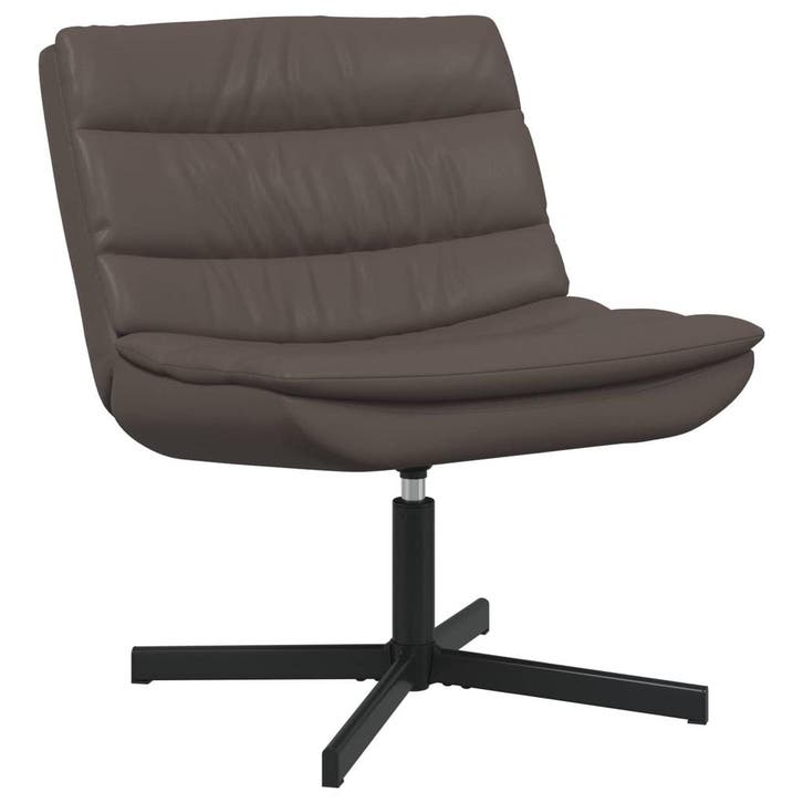 vidaXL Draaistoel Bruin 63 x 75 x 76 cm Glanzend PU, Huis en Inrichting, Stoelen, Nieuw, Verzenden