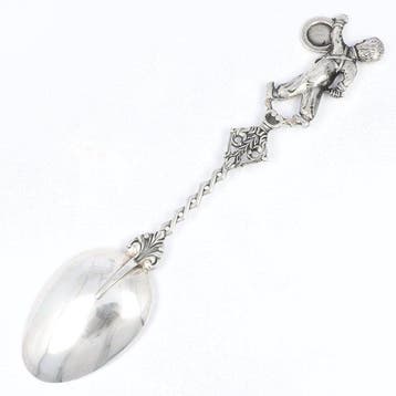 J. Niekerk. Gelefenheidslepel. - Lepel - .835 zilver, Antiek en Kunst