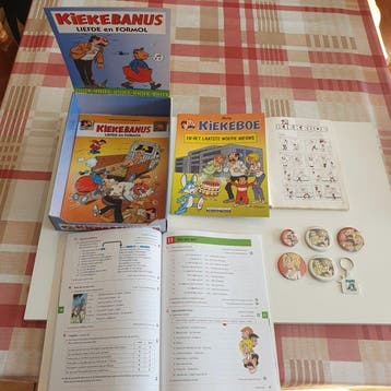 Kiekeboe - 11 Various merchandise objects - Sleutelhanger, Livres, BD