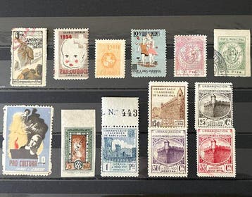 Espagne - Enjeux locaux 1936 - Guerre Civile. Segell,, Gestempeld