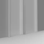 Sluitstijlset  veranda schuifwand - 5 spoor 10 elementen-Wit, Verzenden, Nieuw