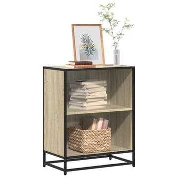 vidaXL Boekenkast 60x35x76 cm bewerkt hout sonoma, Verzenden