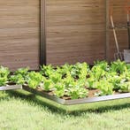 vidaXL Slakkenhekje 4 pcs Zilver 13,5 x 13,5 x 25 cm, Tuin en Terras, Verzenden, Nieuw