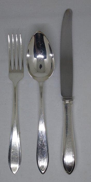 Keltum - Ménagère pour 12 personnes (109) - P2 Puntfilet -, Antiek en Kunst