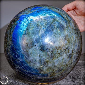 Boule de labradorite naturelle de 10,4 kg - chef-dœuvre de, Collections, Minéraux & Fossiles