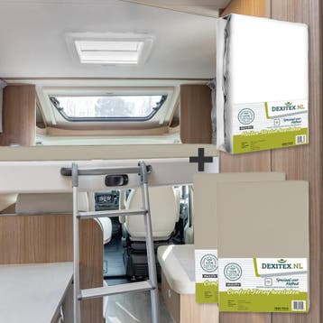 Textielpakket Hefbed 1 Molton + 2 Jersey hoeslakens - 1, Nieuw, Eenpersoons, Wit