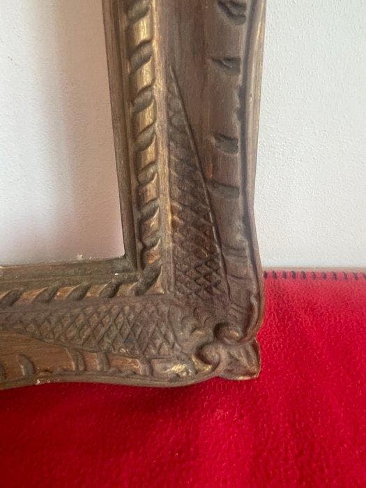 Lijst - Verguld Venetiaans dienblad, graveren met burijn -, Antiek en Kunst, Antiek | Overige Antiek